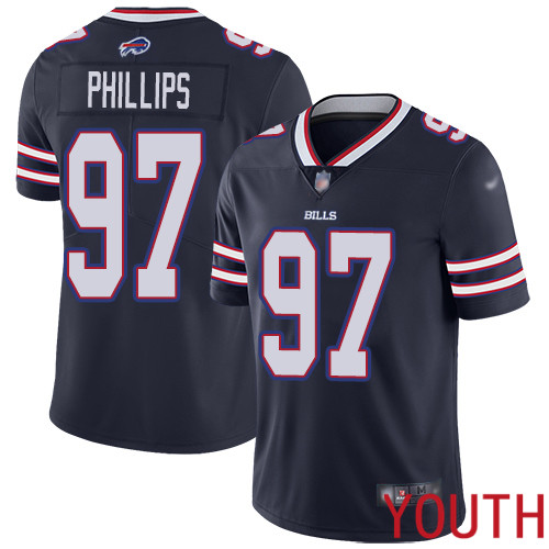 Youth Buffalo Bills #97 Jordan Phillips Limited Navy Blue Inverted Legend NFL Jersey->youth nfl jersey->Youth Jersey